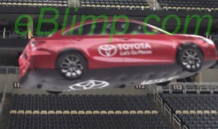 Flying toyota camry car blimp balloon for NHL penguins and capitols